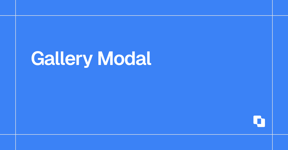 Gallery Modal | UI Layouts